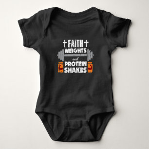 Faith Weights Christelijk Gym Humor-oefening Romper