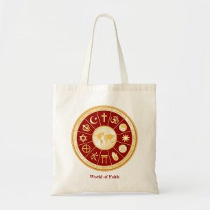 Faith wereld tote bag