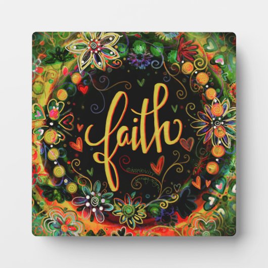 Faith Whimsical Boho  Inspirivity Ezel Fotoplaat (Voorkant)