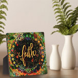 Faith Whimsical Boho  Inspirivity Ezel Fotoplaat<br><div class="desc">Inspirerend Faith Ezel Plaque- , grillige en stijlvolle kunstwerken gemaakt om te inspireren en op te tillen. Kleurrijk, bloemontwerp voegt enkele positieve vibes toe aan je dag. Deze leuke schildersezel plaquettes maken geweldige inspirerend koekjes voor familie, vrienden, collega's, docenten, enz.. Modernere, bloemige en motivatie plaquettes in mijn winkel. Perfecte dagelijkse...</div>