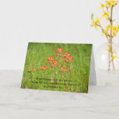 Faith Wildbloemen Liefde Gebed Kaart (Gele Bloem)