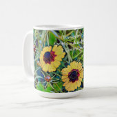 Faith Wildflower Floral Bijbelse Mok Cup (Voorkant links)