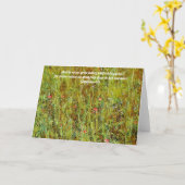 Faith Wildflowers Bijbelvers Kaart (Gele Bloem)