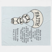 Faith Will Guide Fleece Deken (Voorkant (Horizontaal))