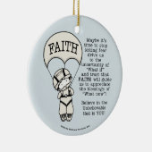 Faith Will Guide Keramisch Ornament (Rechts)