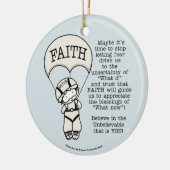 Faith Will Guide Keramisch Ornament (Links)
