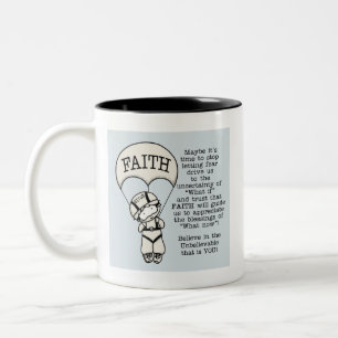 Faith Will Guide Tweekleurige Koffiemok