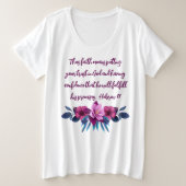 Faith-Women's Plus-Size Basic T-Shirt (Design voorkant)