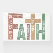 Faith Woven in Scripture Spandoek (Horizontaal)