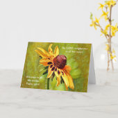 Faith Yellow Wildflower biddende Kaart (Gele Bloem)