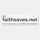 Faitheves.net-promotisticker Bumpersticker (Voorkant)