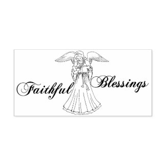 Faithful Blessings Angel Zelfinktende Stempel