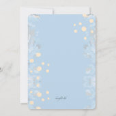 Faithful Blue Religious Uitnodiging (Achterkant)