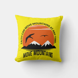Faithful Comfort – Mountain Sunset Throw Pillow Kussen