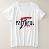 Faithful Fits Plus Size T-shirt (Design voorkant)