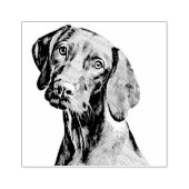 Faithful Friend Dog Wooden Stamp Rubberstempel (Afrduk)