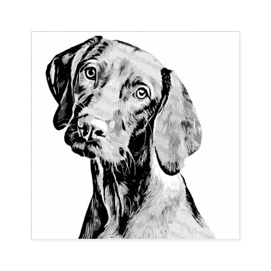 Faithful Friend Dog Wooden Stamp Rubberstempel (Afrduk)