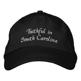 Faithful in Carolina Christian Embroidered Hat Geborduurde Pet