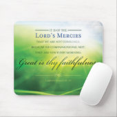 Faithful Mousepad - Lamentations 3:22 Bijbelversie Muismat (Met muis)