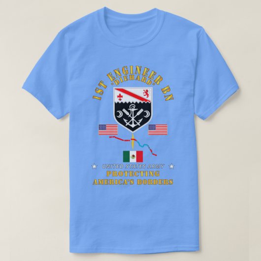 Faithful Patriot 1st Engineer BN Bescherming van d T-shirt (Design voorkant)