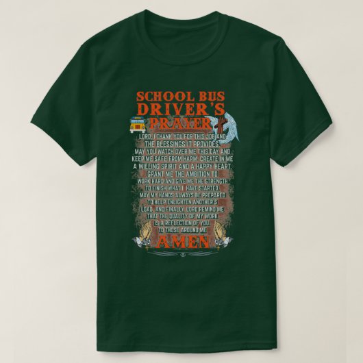 Faithful School Bus Driver T-shirt (Design voorkant)