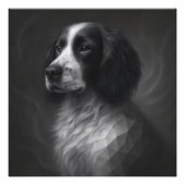 Faithful Soul – Springer Spaniel Geometry Foto Afdruk (Voorkant)