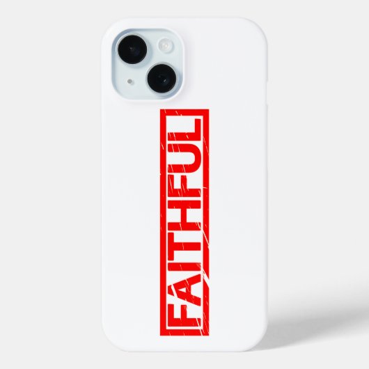 Faithful Stamp Case-Mate iPhone Case (Achterkant)