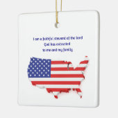 Faithful Steward of USA - Square  Keramisch Ornament (Links)