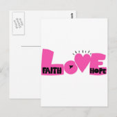 FAITHHOPELOVE BRIEFKAART (Voorkant / Achterkant)