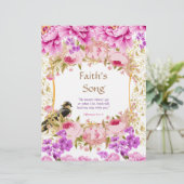 Faith's Song Poem-gepersonaliseerd papier (Staand voorkant)