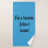 Fáj a faszom Jelen-t iszom kék törülköző Badhanddoek (Badhanddoek)