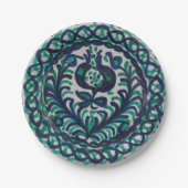  Fajalauza Granada Spaans aardewerk Boho Papieren Bordje (Voorkant)