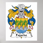 Fajardo Family Crest Poster (Voorkant)