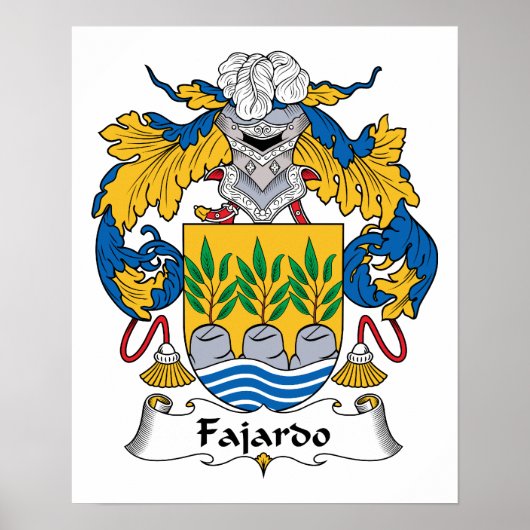 Fajardo Family Crest Poster (Voorkant)