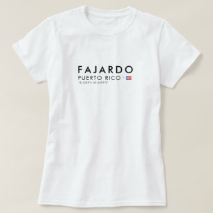 Fajardo Puerto Rico T-Shirt Coördinaten T-shirt