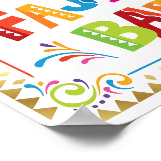 Fajita BAR Fiesta Party Sign Print (Hoek)