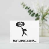 Fajita Lover Briefkaart (Staand voorkant)