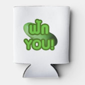 FAK JE! .. Groen vierkant (wintermeloen) Blikjeskoeler (Voorkant)