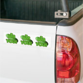 FAK JE! .. Groen vierkant (wintermeloen) Bumpersticker (Op Truck)