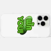 FAK JE! .. Groen vierkant (wintermeloen) Case-Mate iPhone Case (Achterkant (horizontaal))