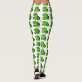 FAK JE! .. Groen vierkant (wintermeloen) Leggings (Achterkant)