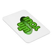 FAK JE! .. Groen vierkant (wintermeloen) Magneet (Rechterzijde)