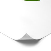 FAK JE! .. Groen vierkant (wintermeloen) Poster (Hoek)