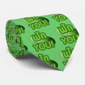 FAK JE! .. Groen vierkant (wintermeloen) Stropdas (Opgerold)