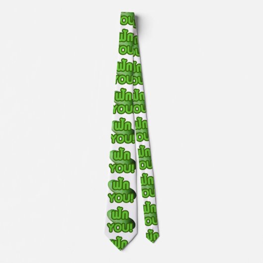 FAK JE! .. Groen vierkant (wintermeloen) Stropdas (Voorkant)