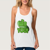 FAK YOU! ... Groene Squash (Wintermelon) Tanktop (Voorkant)