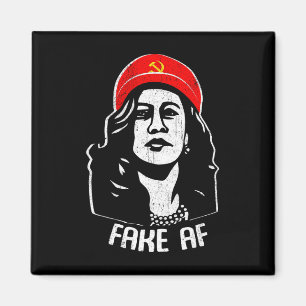Fake Af Kamala Harris Communisme Verkiezing Humor  Magneet