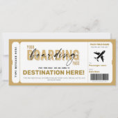 Fake Airplane Ticket Surprise boarding Pass Kaart (Voorkant)