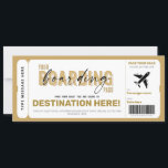 Fake Airplane Ticket Surprise boarding Pass Kaart<br><div class="desc">Dit is de perfecte manier om een verrassingsreis te geven voor elke gelegenheid!</div>