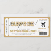 Fake Airplane Ticket Surprise boarding Pass Kaart (Voorkant)